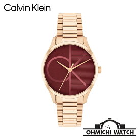 【在庫あり 即納】 腕時計 レディース calvin klein カルバンクライン アイコニック　ローズゴールド ウォッチ OHMICHI watch 正規品 25200347