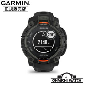 [送料無料] [1〜3日で発送] GARMIN 010-02934-30 Instinct 3 Dual Power【日本正規品】 腕時計 メンズ mens ウォッチ OHMICHI watch ガーミン 防水 タフネスGPSウォッチ Black