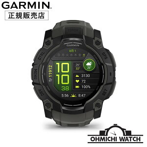 GARMIN y{Kiz rv Y EHb` OHMICHI watch K[~ h Ki Instinct 3 AMOLED 50mm Black 010-03020-30