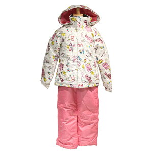 レセーダ RESEEDA res61005-100p962 ジュニアガールズスーツ (ホワイト/ピンク)スキーウェア ボードウェア スキー 雪遊び 子供用 レセーダ 男の子 女の子 男女兼用
