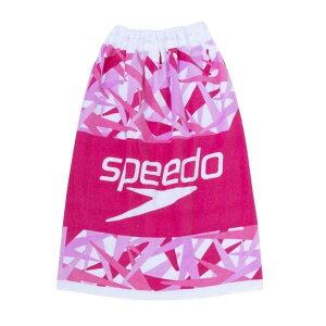 スピード Speedo スタックラップタオル S スイムタオル SE62004-PN(ピンク) ラップタオル 巻きタオル 水泳 レジャー プール 海 マリンスポーツ お着替えタオル