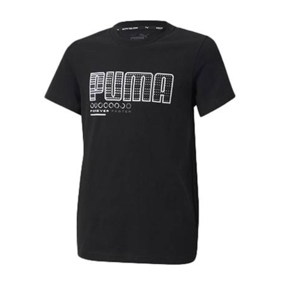 プーマ PUMA ACTIVE SPORTS グラフィック Tシャツ ジュニア半袖Tシャツ 588870-01(プーマブラック)