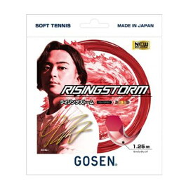 ゴーセン GOSEN RISINGSTORM ライジングレッド ソフトテニスガット SSRS11RR-RR(ライジングレッド)