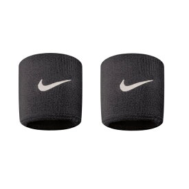 ナイキ Nike スウッシュ リストバンド（2個セット） スポーツアクセサリー BN2095-010(ブラック/ホワイト)