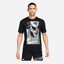 ナイキ Nike ラン エナジー ライズ 365 S/Sトップ ランニングTシャツ FN3997-010(ブラック/サミットホワイト)