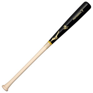 ミズノ MIZUNO 硬式用プロフェッショナルJP メイプル(木製/83cm/平均870g/ダイナ加工) 硬式バット 1CJWH24983-09TN(ブラック×生地出し)