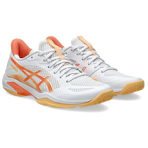 �A�V�b�N�X asics BLADE FF 2 ���f�B�[�X�o�h�~���g���V���[�Y 1072A120-100(White/Vivid Coral)