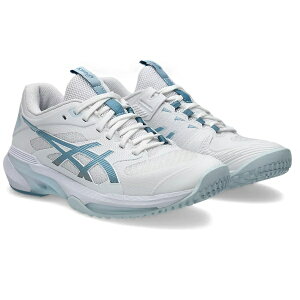 �A�V�b�N�X asics SOLUTION SPEED FF 4 OC ���f�B�[�X�e�j�X�V���[�Y�i�I���j�E�N���[�R�[�g�p�j 1042A306-102(White/Saba Blue)