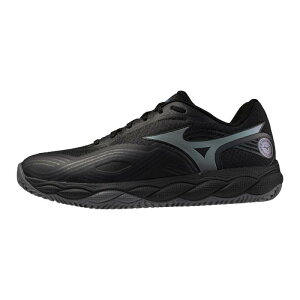 �~�Y�m MIZUNO �y�N���[/������l�H�ŃR�[�g�z�E�G�[�u�G���t�H�[�X�R�[�g2 WIDE OC �e�j�X�V���[�Y 61GB2639-09(�u���b�N×�V���o�[)