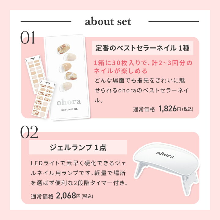 楽天市場】公式 楽天限定 ohoraスターターセット：SET-111-J ohora 