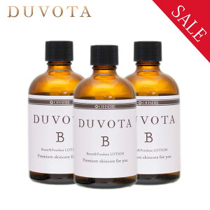 【3本セット割引 743円お得】 毛穴 ふきとり 化粧水 DUVOTA ドゥボータ Bローション 100mL( 約30日分 ) ポアレスローション 洗顔 保湿 毛穴ケア 美白 ブースト 導入 ワンステップ ピーリング ス
