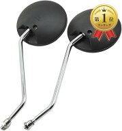 【楽天ランキング1位入賞】バイク ミラー 8mm 左右 セット 正ネジ 丸型 バックミラー 汎用 ホンダ Dio ズ…