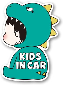 カーマグネットステッカー KIDS IN CAR キッズインカー 子供が乗っています ON BOARD キッズオンボード カー用品KIDDY POP (BOY-A, バリエーションによる)