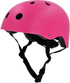 自転車 ヘルメット子供用 キッズヘルメット スポーツヘルメット 子ども 軽量 CE安全規格 通気性 こども M 54～58cm( ローズピンク, M(52～58cm）)