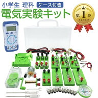 【楽天ランキング1位入賞】小学生 理科 電気実験キット 豆電球実験セット 直列 並列 回路 電磁石 ケース …