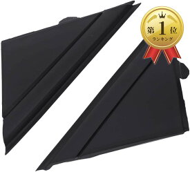 【楽天ランキング1位入賞】Aピラー コーナー プレート 左右セット ドア ミラー フラッグ カバー マット ブラック フィアット アバルト 500 500C 312型 チンクエチェント 汎用 社外品