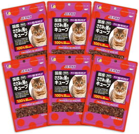 猫用 ささみと猪のキューブ 6パックセット 国産 35g (マルチ)