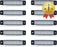 【楽天ランキング1位入賞】サイドマーカー led 12v 24v 兼用 6連 マーカーランプ トラック ダウンライト …