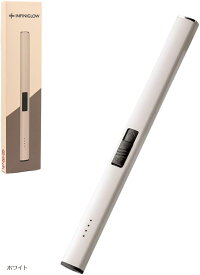 【楽天ランキング1位入賞】電子ライター 火が出ない 充電式 キャンドルライター USB-TypeC プラズマライター 線香 ローソク(ホワイト)