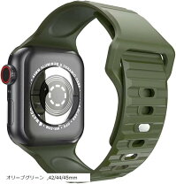 楽天市場】アップルウォッチ バンド シリコン ダークグリーンの通販