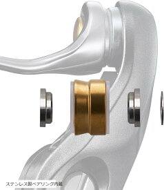 ラインローラー チタン製 シマノ スピニングリール 専用 高回転性 高強度 ステラ/ツインパワー XD ヴァンキッシュ/エクスセンス/ストラディック/ヴァンフォード/ソアレ/BBX 963 (ステンレス製ベアリング内蔵, One)