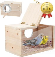 【楽天ランキング1位入賞】巣箱 インコ 鳥の巣 繁殖ボックス 繁殖箱 鳥かご 横式 天然木材 アクリル透明…