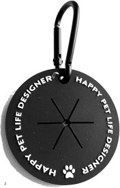 ペット用 うんち袋 マナー袋 エチケット袋 ホルダー 2個セット カラビナ付き 散歩 お出かけ 軽量 便利グッズ (ブラック)