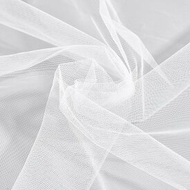 2x1.6m ホワイト チュール生地 シフォン シアー クレープ生地 ガーゼ メッシュ 1反 ネット チンロン ギフト包装 DIY ソーイング クラフト 結婚式 パーティー装飾用