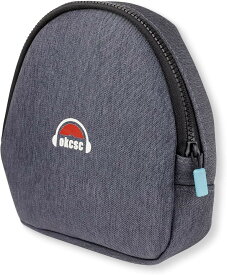 【楽天ランキング1位入賞】ヘッドホンケース 収納ケース 薄型 内側ネットポケット付き カラビナ付 Grado用 AKG用 SR125X、SR225X、PS500E、K420などに適合する