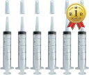 【楽天ランキング1位入賞】ペット シリンジ 猫 犬 小動物 給餌 投薬 介護 メモリ付き シリンジボトル20ml 6本 (ハーフ…