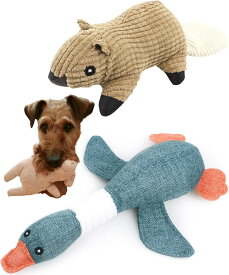 セット 犬 おもちゃ 犬のおもちゃ プレゼントペット 噛む 知育玩具 犬おもちゃ 噛むおもちゃ ひっぱりっこ ぬいぐるみ 犬用おもちゃ 誕生日グッズ 歯磨き 犬のぬいぐるみ (グース＆ラット)