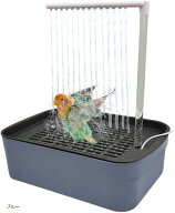 【楽天ランキング1位入賞】インコ シャワー 水浴び バードバス 鳥 小鳥 清潔 自動循環 容器 USB給電 (ブ…