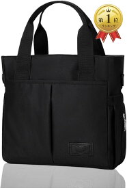【楽天ランキング1位入賞】お散歩バッグ 犬 バック ショルダー ショルダーバッグ ペットボトル 給水ボトル 大容量 斜めがけ 撥水 ファスナー付き 軽量 小さめ ナイロン 可愛い (ブラック, 中型)