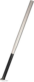 トレーニングバット スリム 野球 護身用 炭素合金鋼 (シルバー, 62cm)