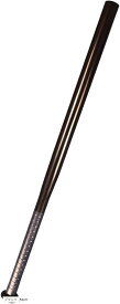 トレーニングバット スリム 野球 護身用 炭素合金鋼 (ブラック, 52cm)
