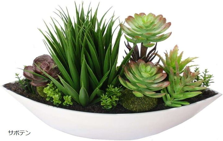 楽天市場 楽天ランキング1位入賞 ポット 観葉植物 30cm フェイクグリーン 多肉植物 寄せ植え 造花 置物 人工観葉植物 インテリア サボテン Ohstore