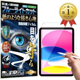 【楽天ランキング1位入賞】RISE 保護フィルム iPad 第10世代 ブルーライトカット ペーパー 紙テクスチャ アンチグレア 10.9インチ用 液晶保護フィルム