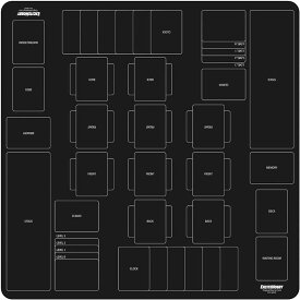 EXCITE HOBBY プレイマット シンプルデザイン カードゲーム ラバーマット バトルフィールド 60cmx60cm ヴァイス( 黒)