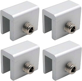 強力。窓 ロック 4個セット サッシ ストッパー 工具付き 補助錠 ベランダ 鍵 防犯 徘徊 対策 SZK0489 (シルバー)