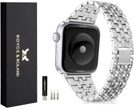 【全品P5倍★4/24 20時～】【Royce&Roland】Apple Watch CZ メタル 時計バンド ベルト アップルウォッチ対応