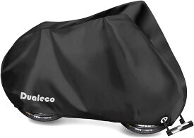 【全品P5倍★4/24 20時～】Dualeco 自転車カバー 子供用 キッズ サイクルカバー 防水 収納袋付 破れにくい 24インチまで対応 ((ブラック)