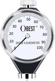 【楽天ランキング1位入賞】硬度計 アナログ デュロメーター A型 硬度測定 0-100 HA (ホワイト, デュロメーター)