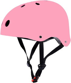 YRINA 自転車 ヘルメット子供用 キッズヘルメット スポーツヘルメット 子ども 軽量 CE安全規格 通気性 こども (M, ピンク)