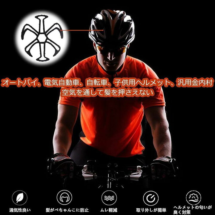 楽天市場 楽天ランキング1位入賞 ヘルメット インナー 髪型 崩れない 髪型を守る ヘルメット用 Mdm ブラック Ohstore