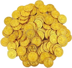 ルボナリエ 金貨 300枚 アンティーク 雑貨 おもしろ雑貨 コイン カジノ 宝箱 ゴールド お金 おもちゃ 古銭 海賊 (金貨300枚)