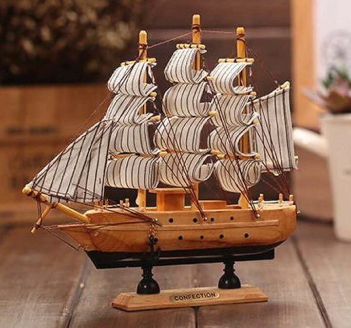 帆船 模型 手作り 完成品 海賊船 インテリア 装飾 に 16cm あなたにおすすめの商品
