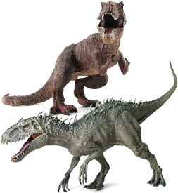 UTST 恐竜 フィギュア おもちゃ ティラノサウルス インドミナスレックス プレゼント 子供 (red＋ミナス2体)