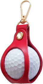 Billionworks ゴルフボールケース ボールケース ゴルフ ボールホルダー (Red)