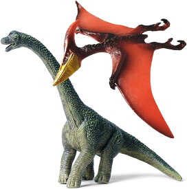 UTST きょうりゅう おもちゃ 恐竜 フィギュア 誕生日プレゼント (プテラノドン＋ブラキオサウルス6歳＋)