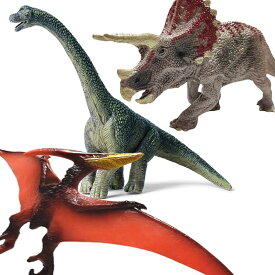 UTST きょうりゅう おもちゃ 恐竜 フィギュア 誕生日プレゼント (プテラノドン＋ブラキオサウルス＋トリケラトプス6歳＋)